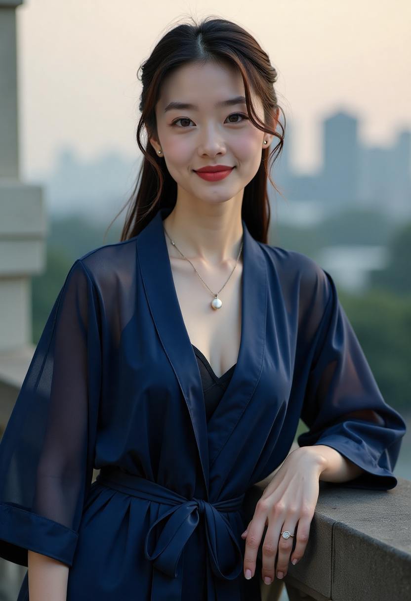 城市夜景与远方灯火的影片氛围图